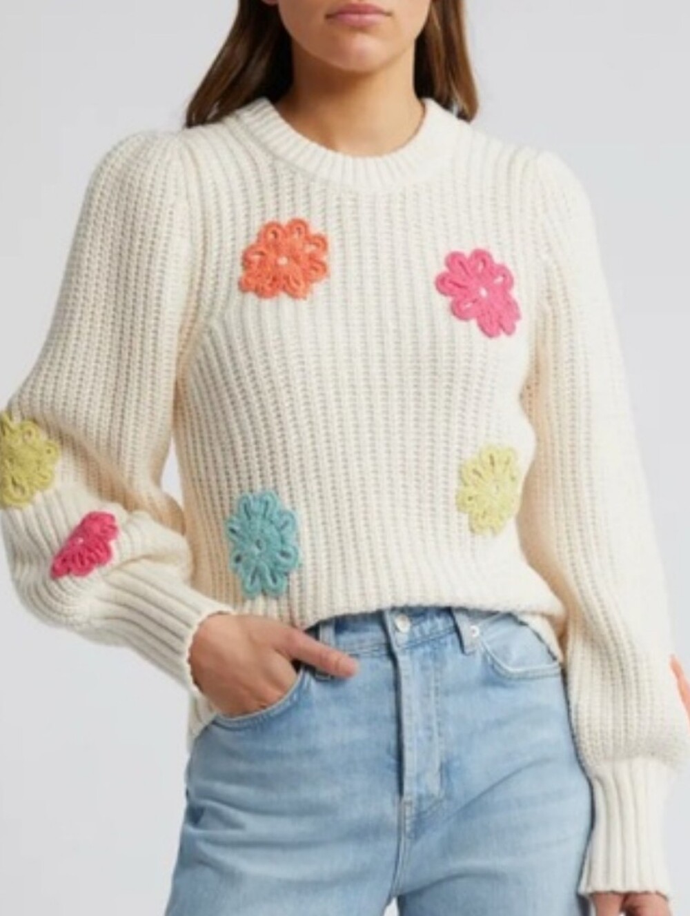 NWT Rails Romi Daisy Knit Sweater. Xl